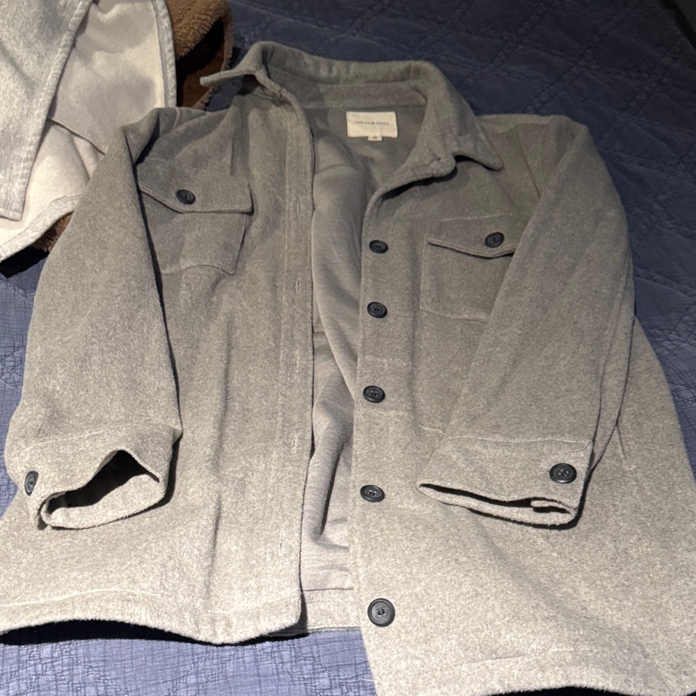 Thread & Supply Gray Pea Coat